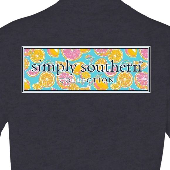 Simply Southern Preppy Classic Zest Colorful Fruit Logo Short Sleeve Tee - XL - Picture 1 of 4